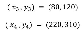 Predicted Bounding Box Coordinates: (80, 120) and (220, 310)