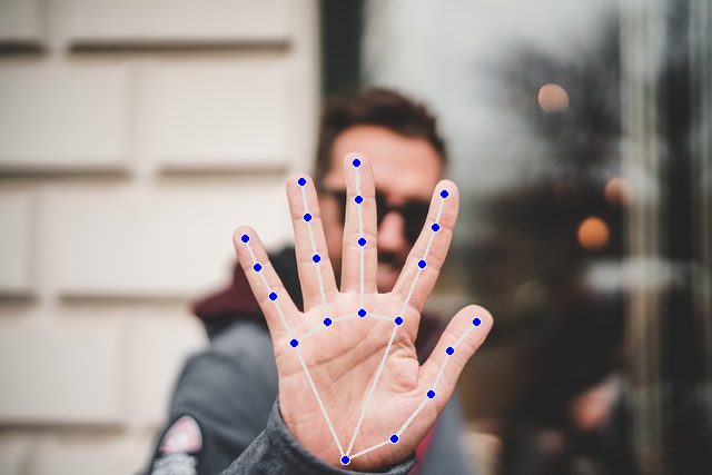 Computer vision can detect and track hand movements in real-time