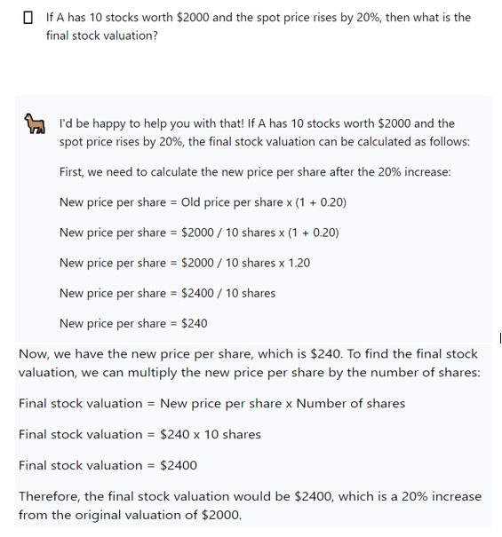 Llama 2 Chat responding to a prompt asking to perform basic arithmetic procedures