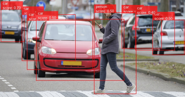 TensorFlow based AI software application for object detection