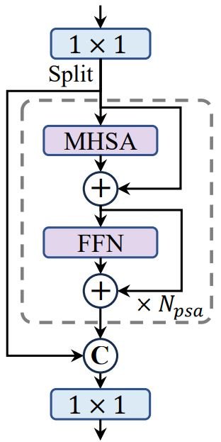 Partial self attention Model in YOLOv10