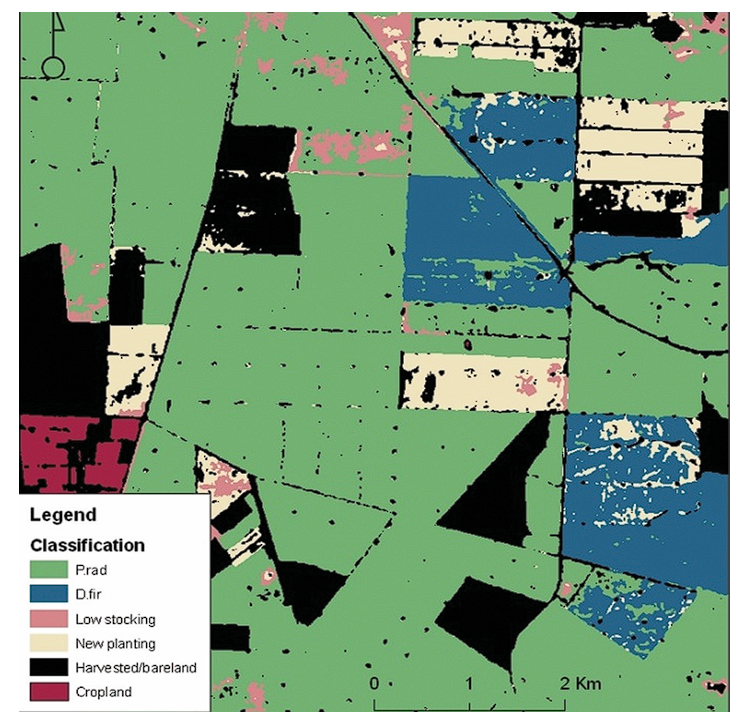 satellite images of crops