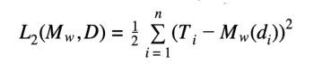 Sum of Squared Errors Error Function