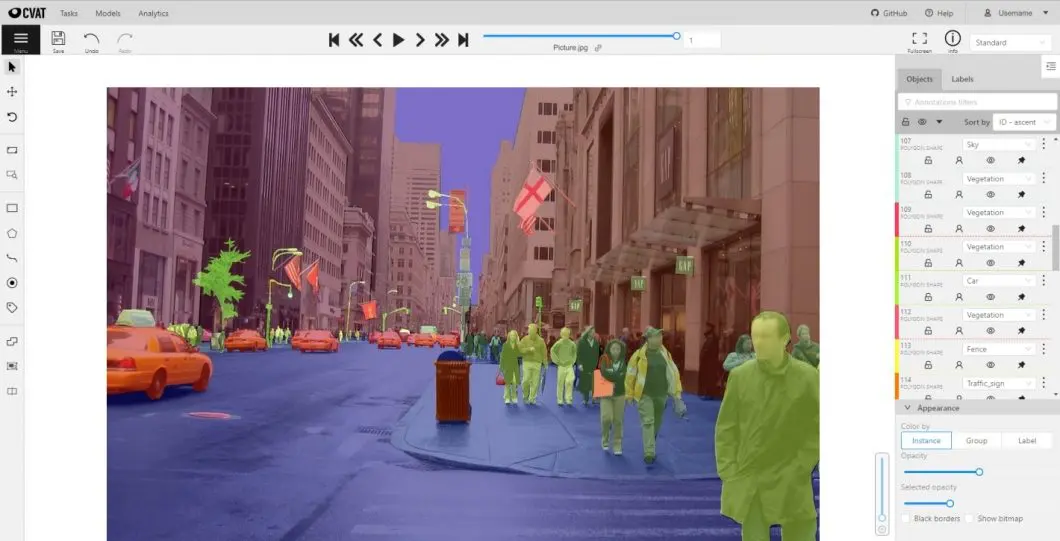 Computer Vision Annotation Tool CVAT